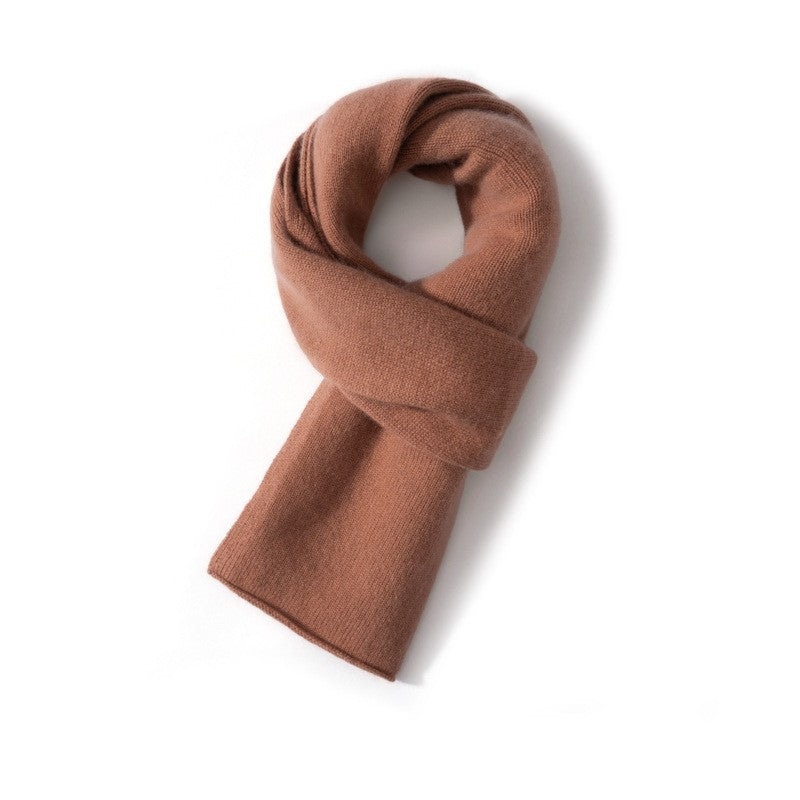 Knitted cashmere scarf