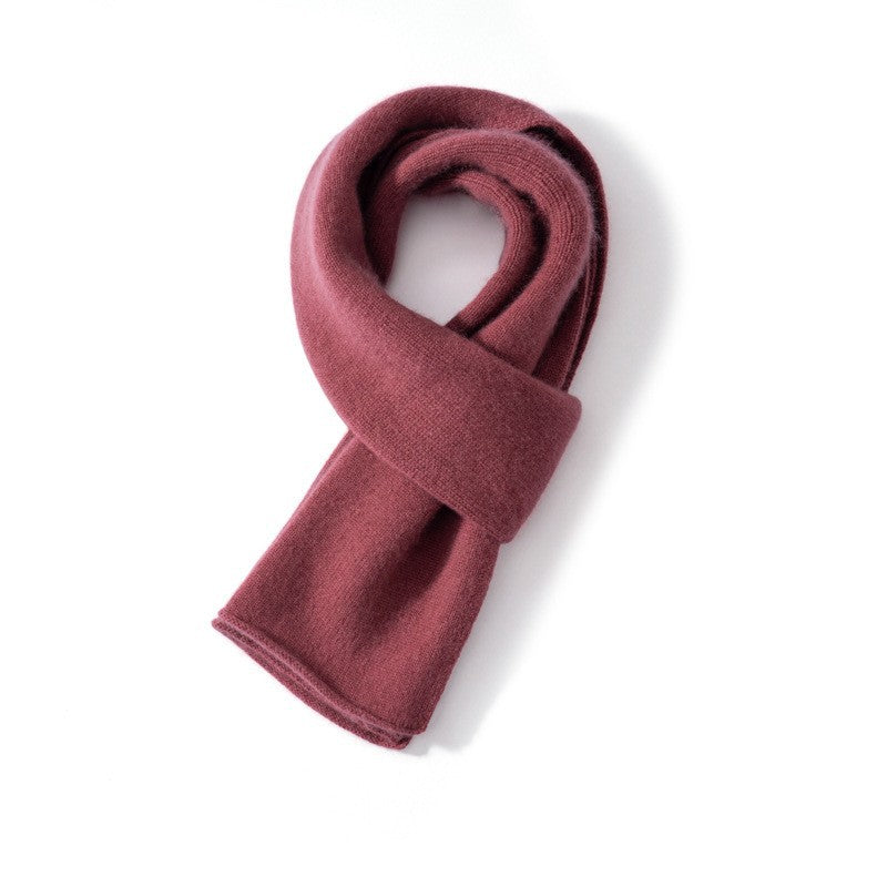 Knitted cashmere scarf