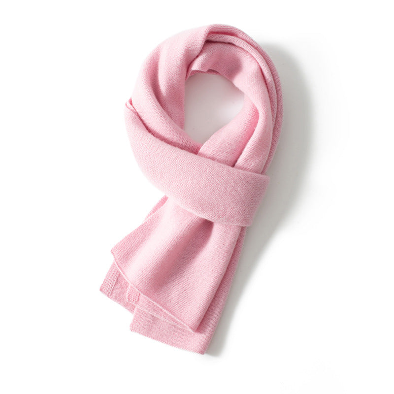 Knitted cashmere scarf