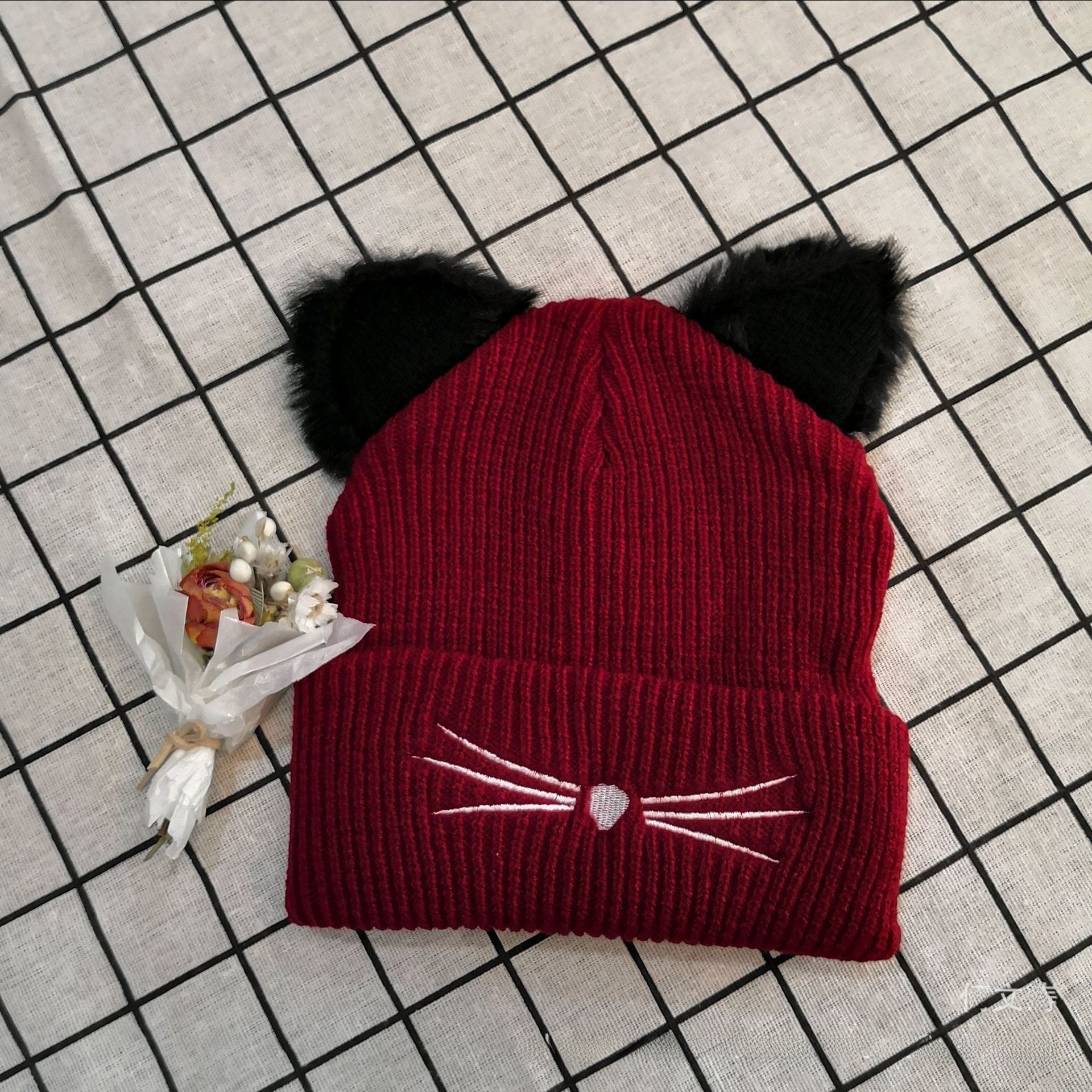 Knitted Cat Hat