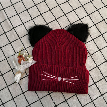 Knitted Cat Hat