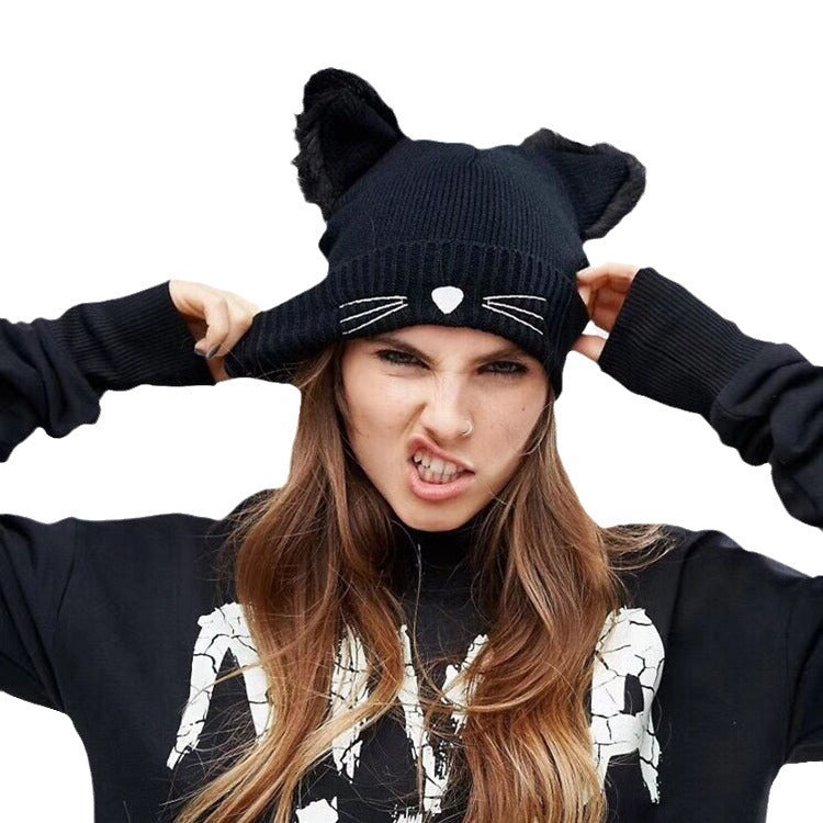 Knitted Cat Hat