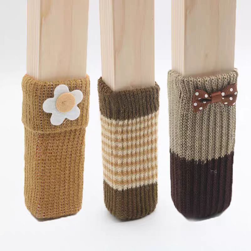 Knitted chair leg cover