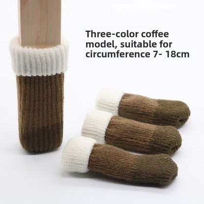 Knitted chair leg cover