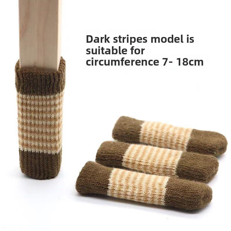 Knitted chair leg cover
