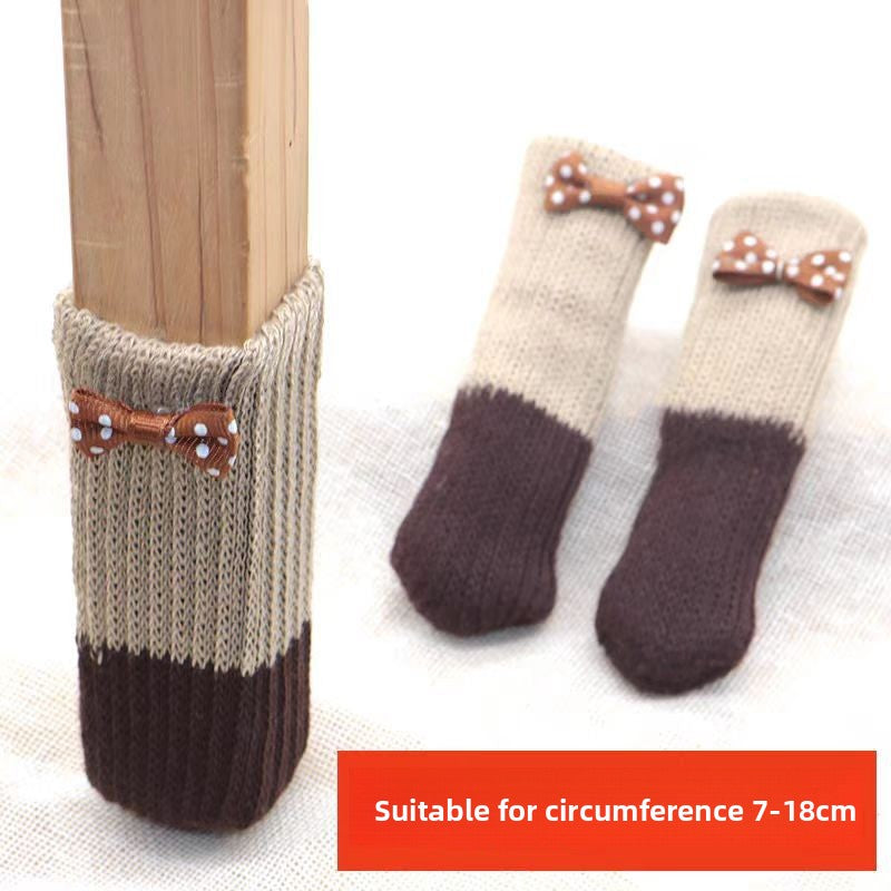Knitted chair leg cover