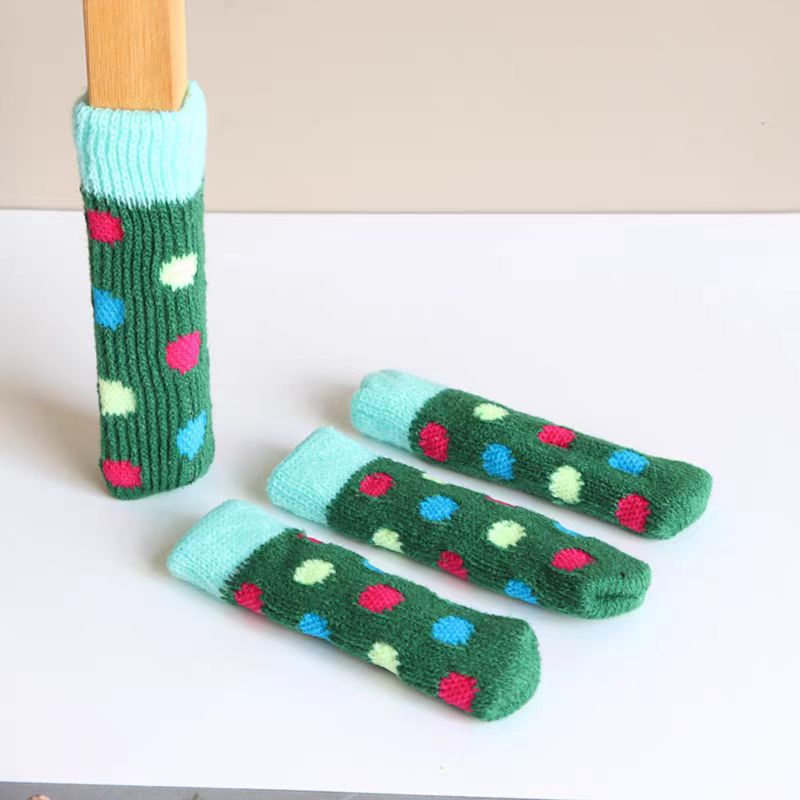 Knitted chair leg cover