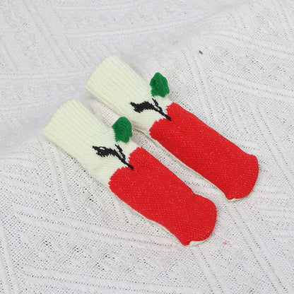 Knitted chair leg cover