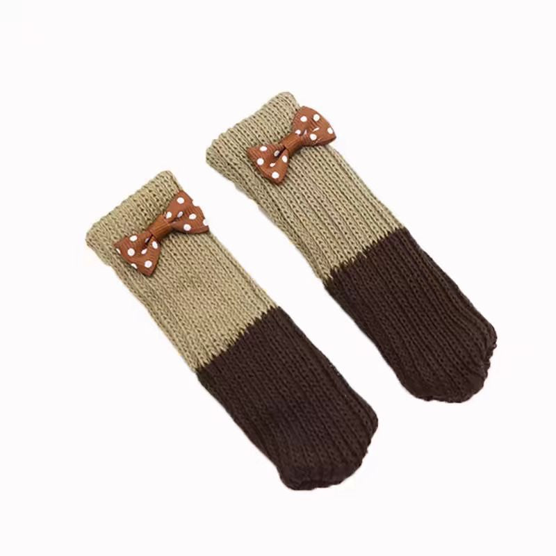 Knitted chair leg cover