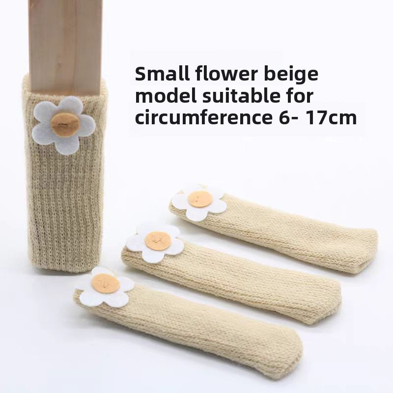 Knitted chair leg cover