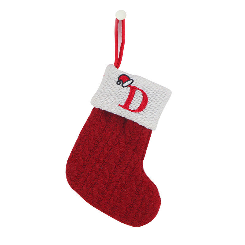 Knitted Christmas socks