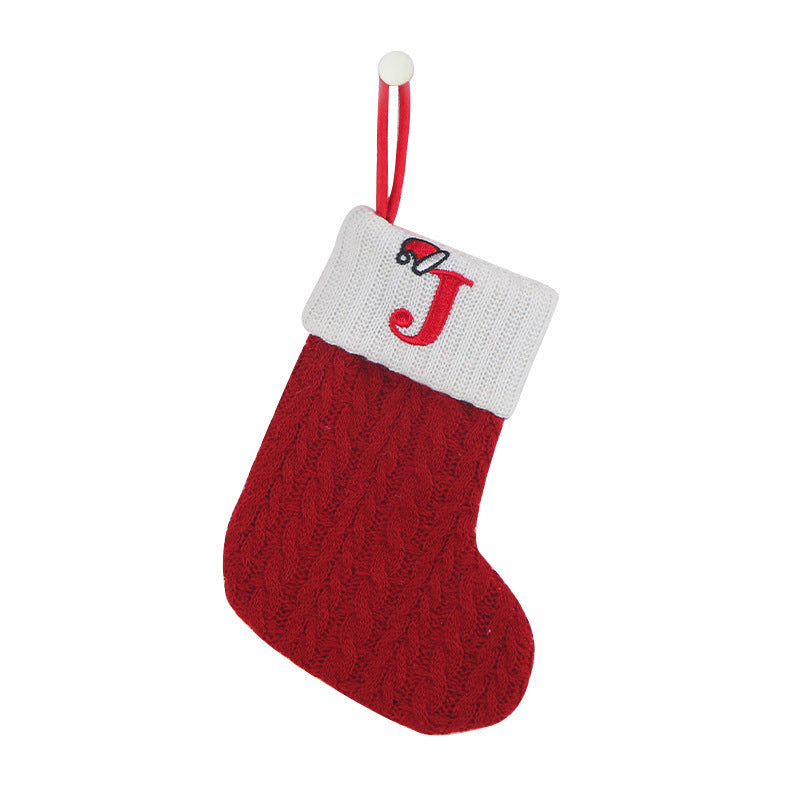 Knitted Christmas socks