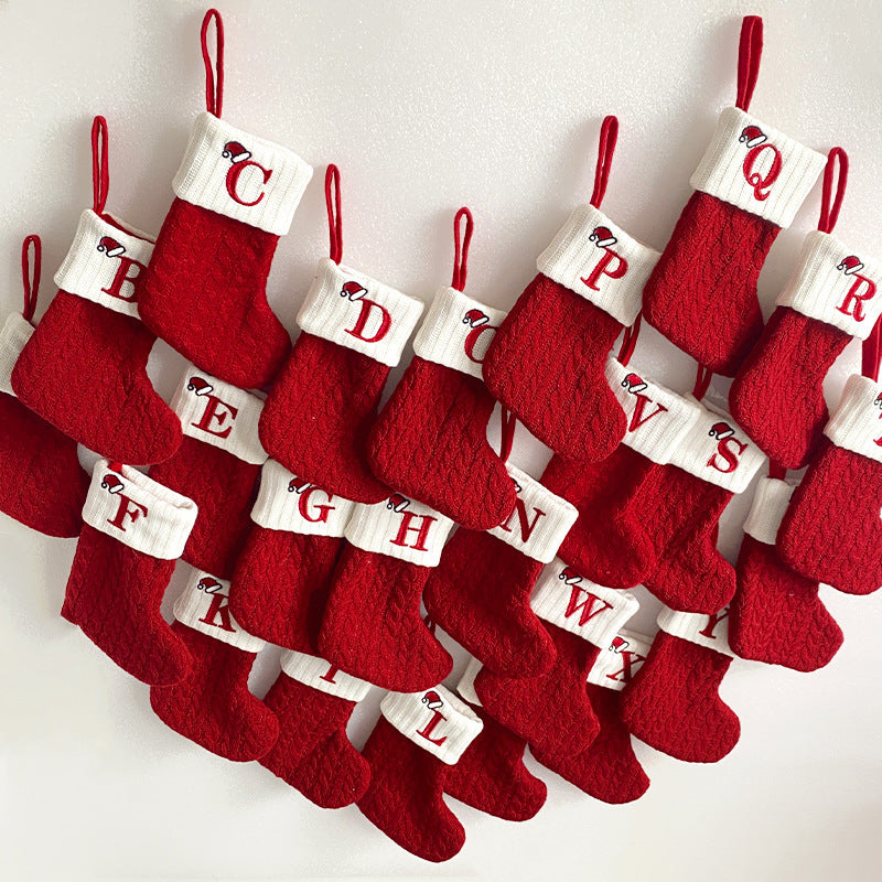 Knitted Christmas socks