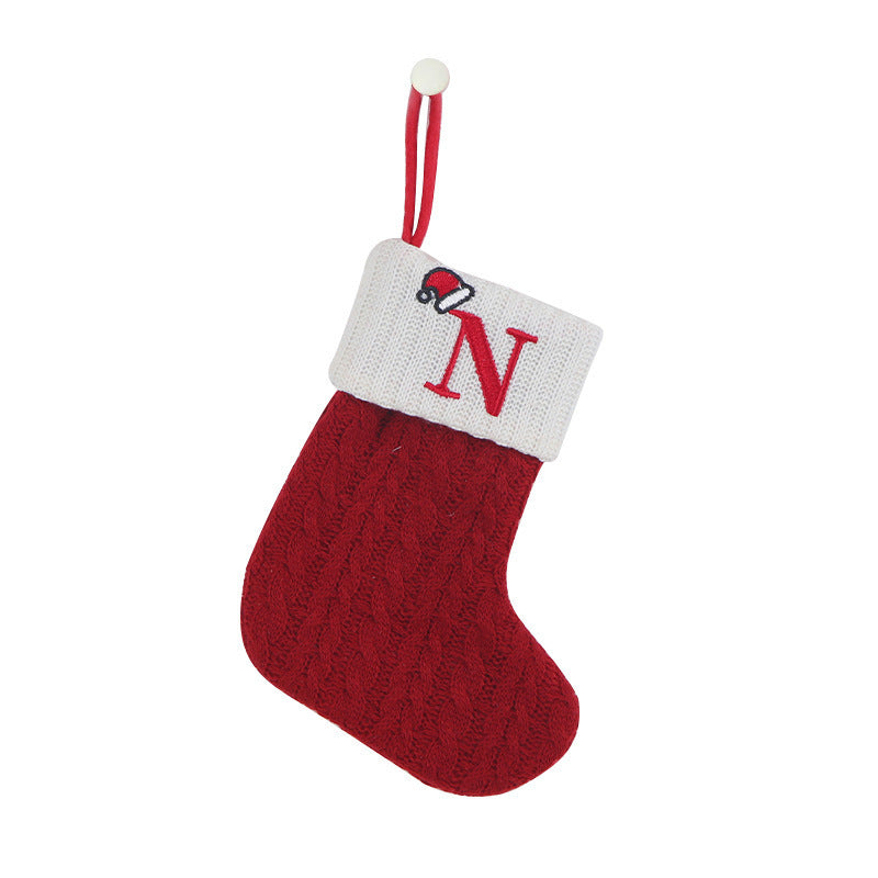 Knitted Christmas socks
