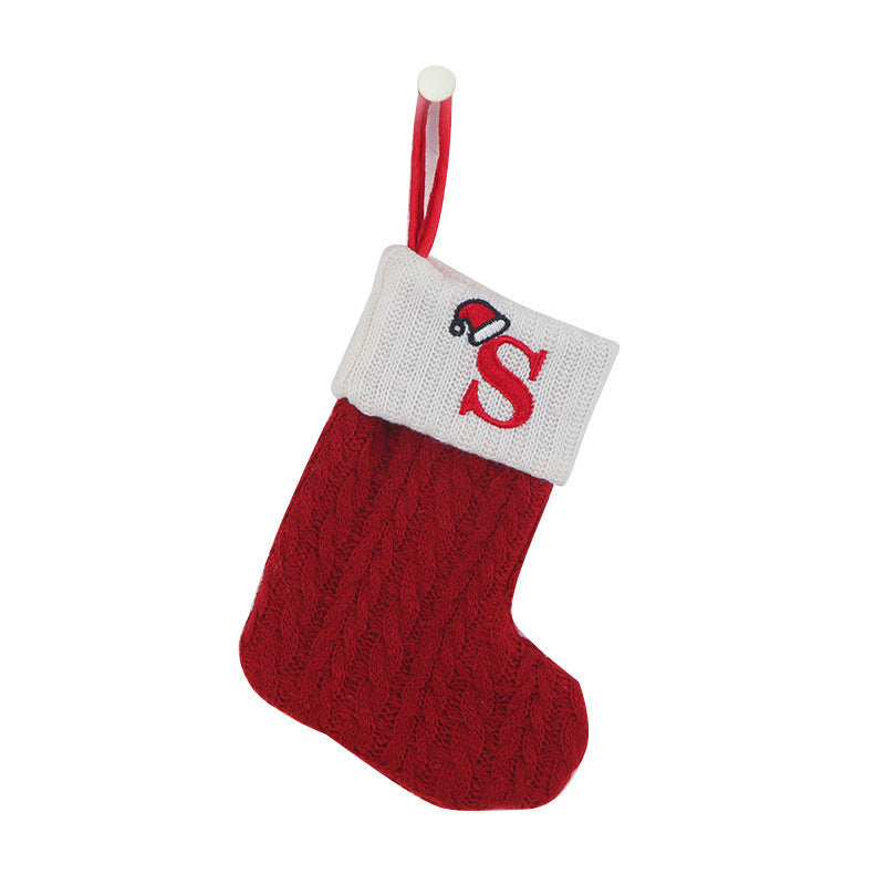 Knitted Christmas socks