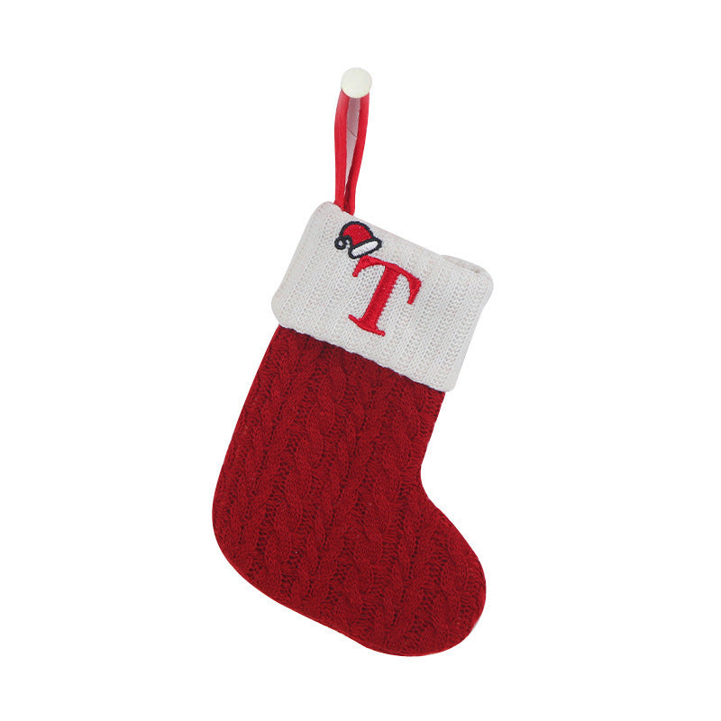 Knitted Christmas socks