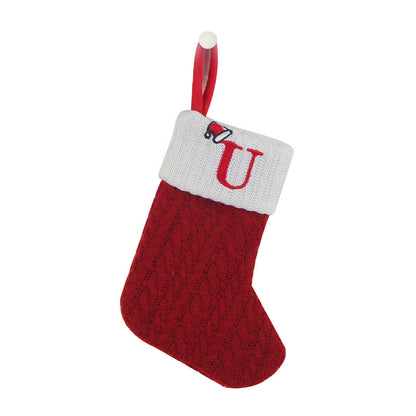 Knitted Christmas socks