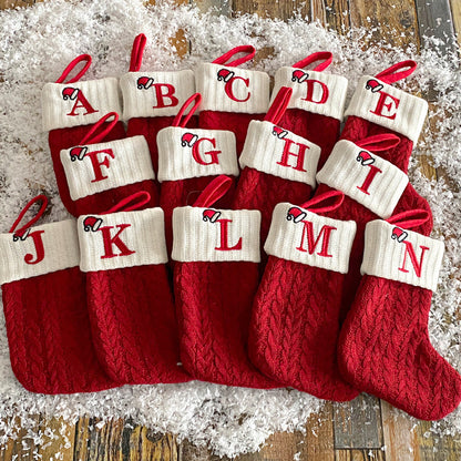 Knitted Christmas socks