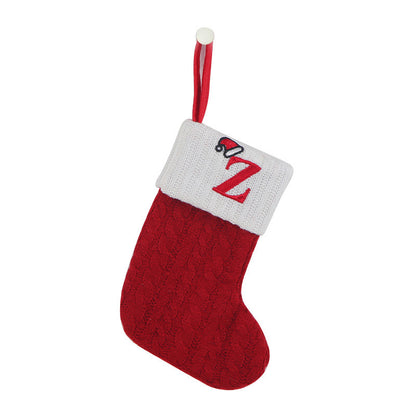 Knitted Christmas socks