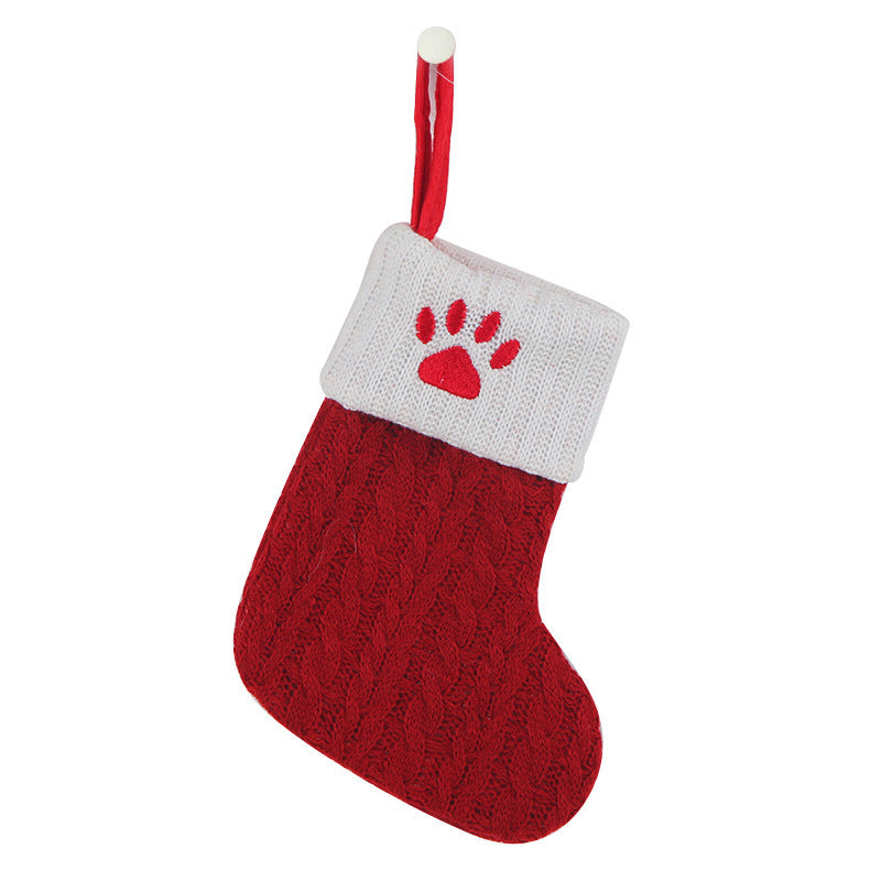 Knitted Christmas socks