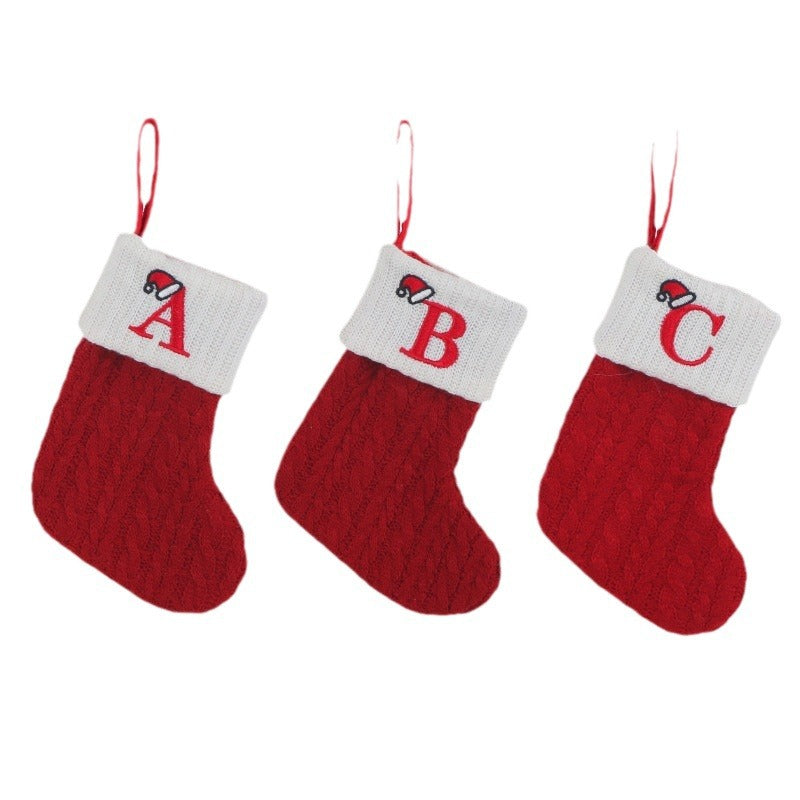 Knitted Christmas socks