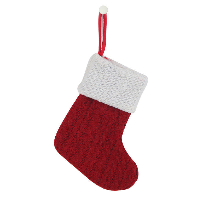 Knitted Christmas socks