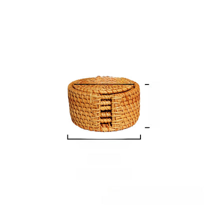 Knitted coasters