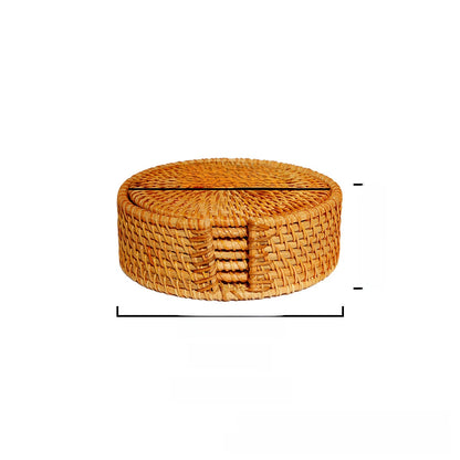 Knitted coasters