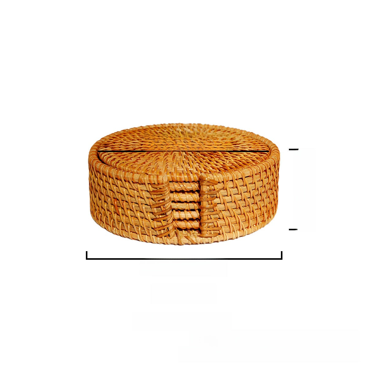 Knitted coasters