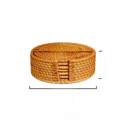 Knitted coasters