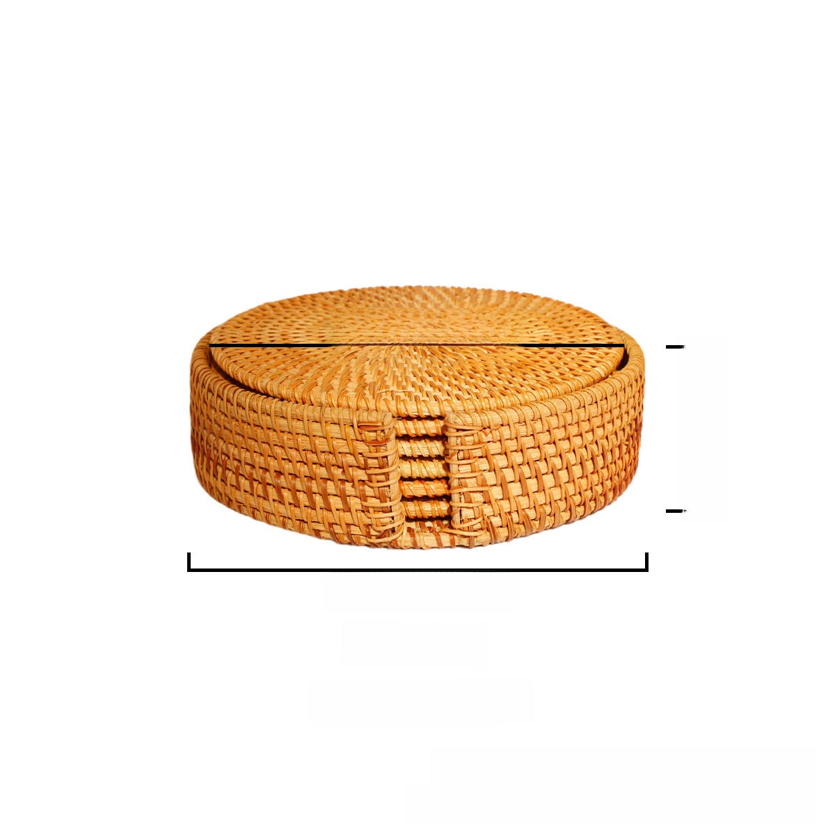 Knitted coasters