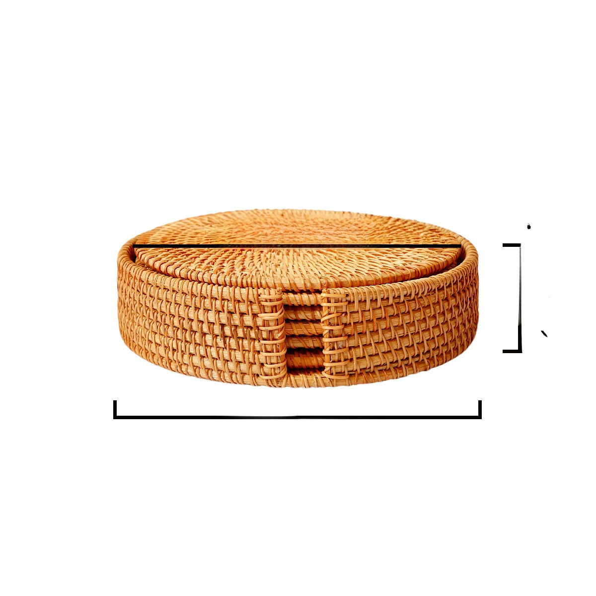 Knitted coasters