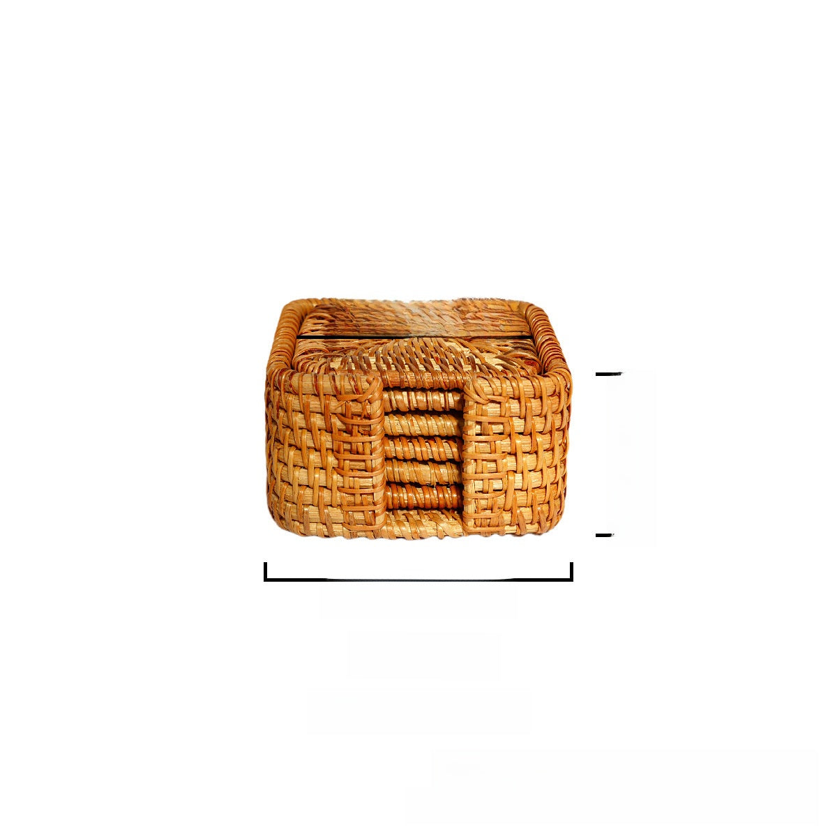Knitted coasters