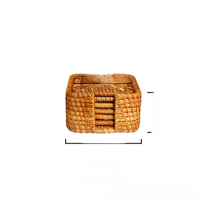Knitted coasters