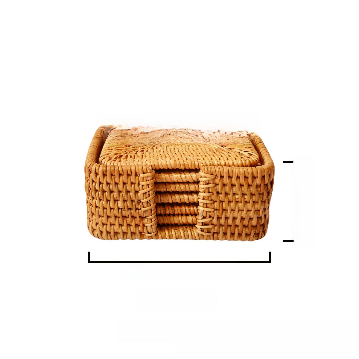 Knitted coasters