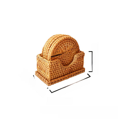 Knitted coasters