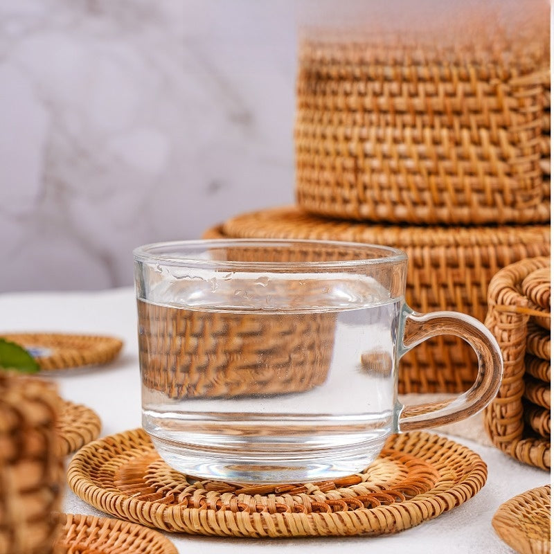 Knitted coasters