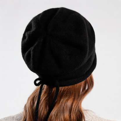 Knitted Drawstring Winter Hat