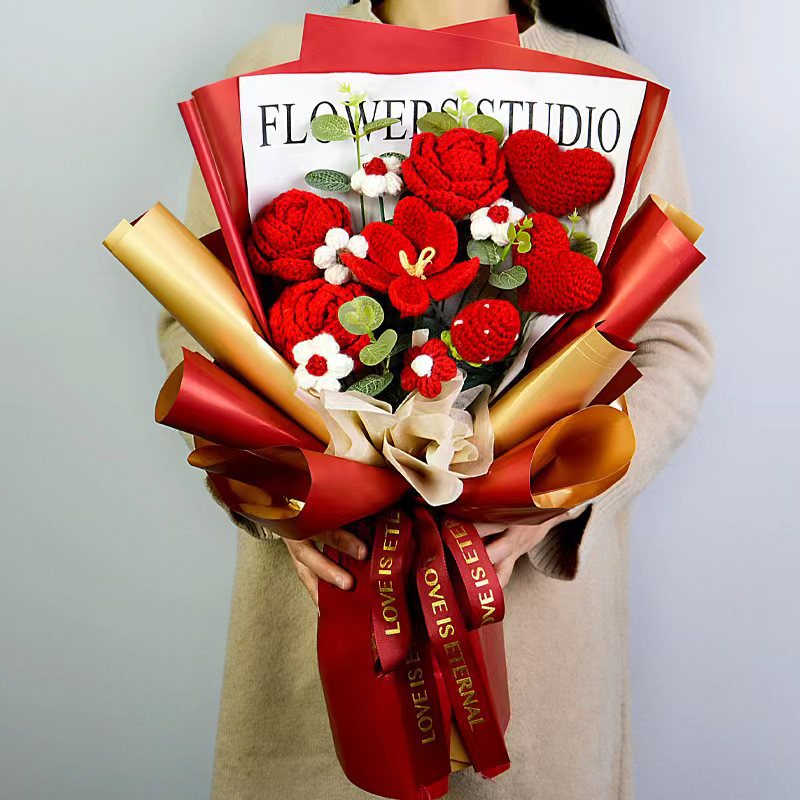 Knitted Flower Bouquet