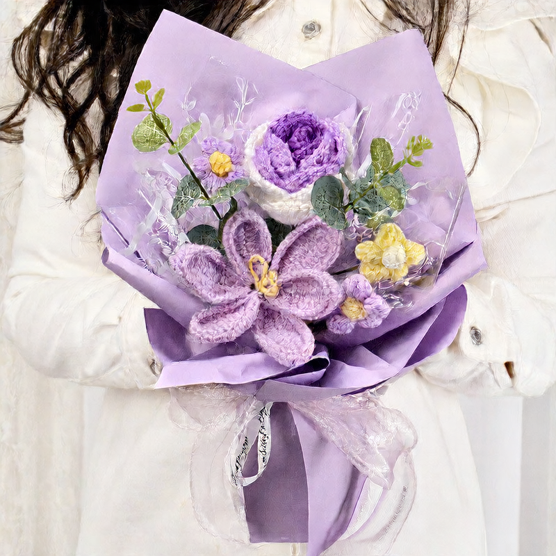 Knitted flower