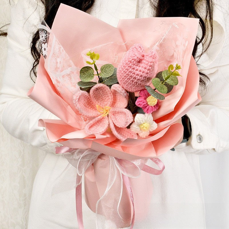 Knitted flower
