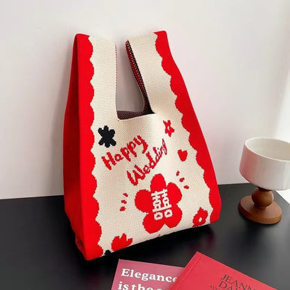 Knitted handbag