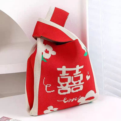 Knitted handbag