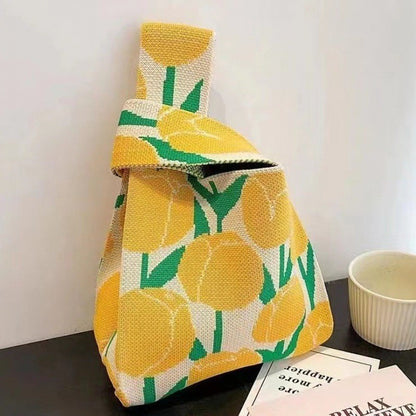 Knitted handbag