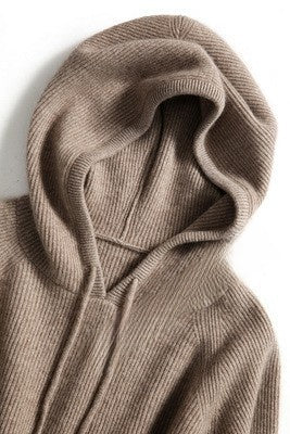 Knitted hoodie