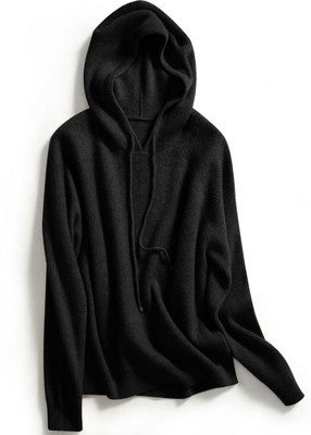 Knitted hoodie