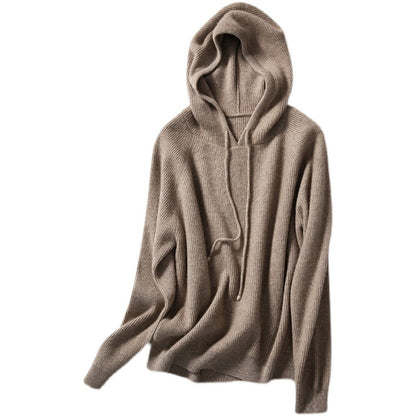 Knitted hoodie