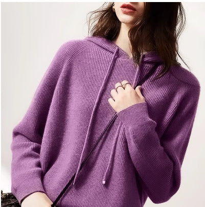 Knitted hoodie