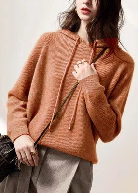 Knitted hoodie