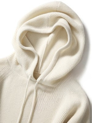 Knitted hoodie